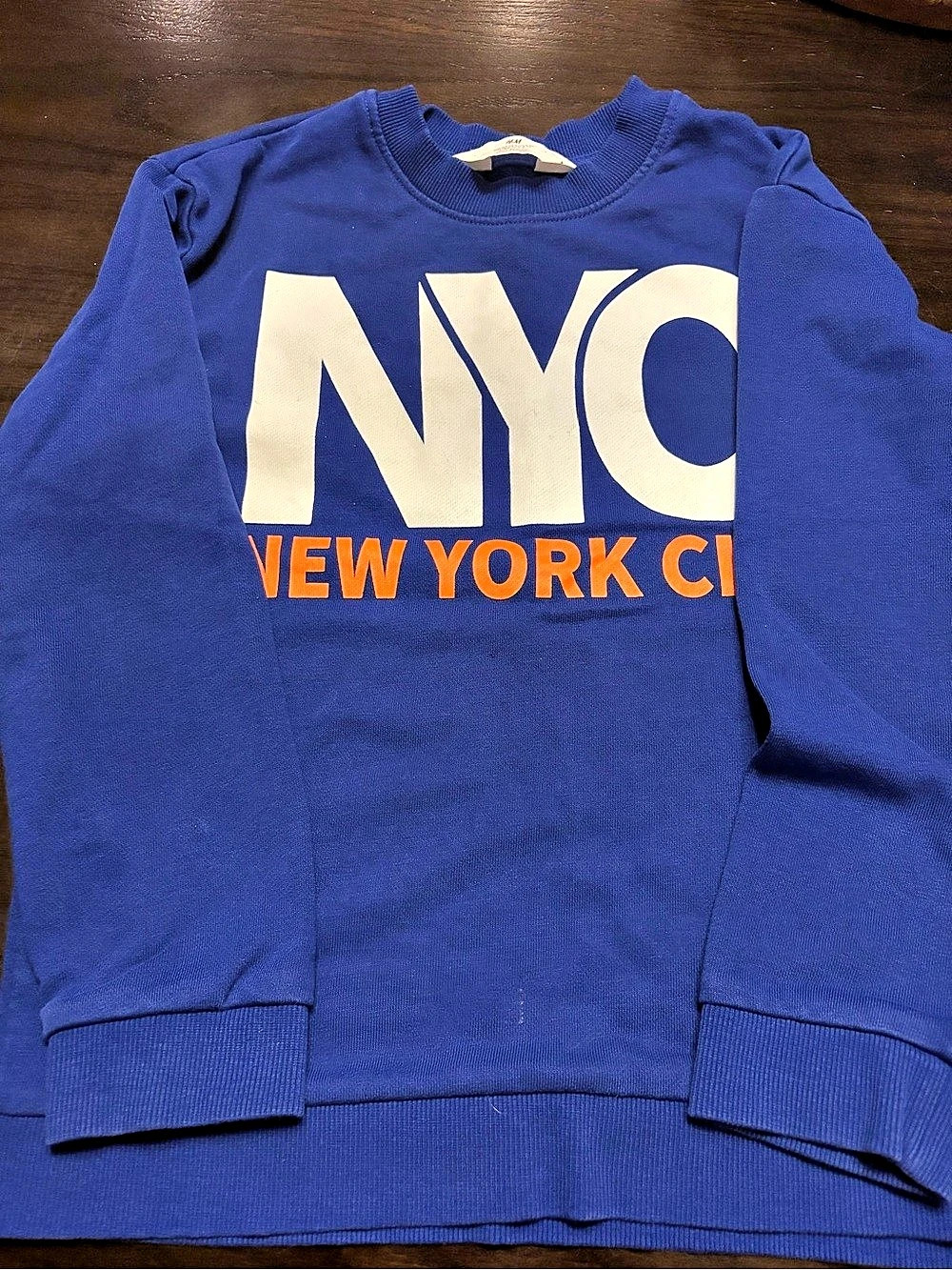 H&M NYC Graphic Sweatshirt Jogger Set Boys 8-9.